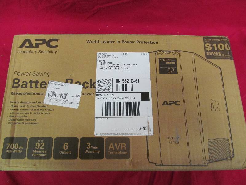 lot 78 image: New APC Battery