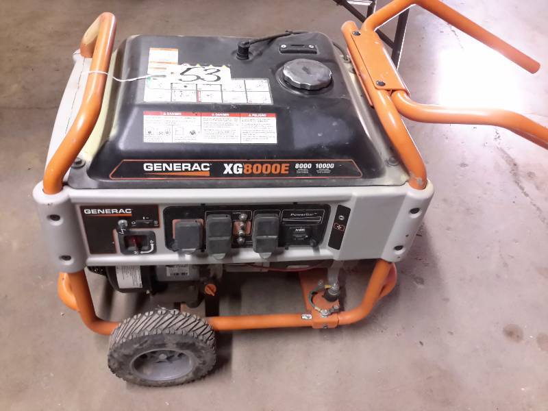 lot 53 image: Generac XG 8000E Generator..