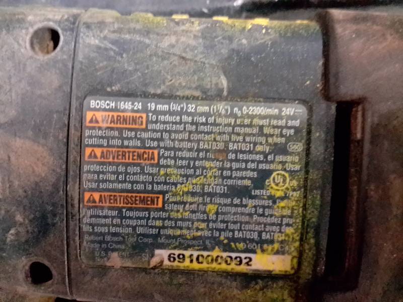 lot 54 image: Bosch, 24V Cordless Reciprocating Saw
