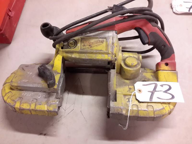 lot 73 image: Milwaukee, Portable Ban Saw