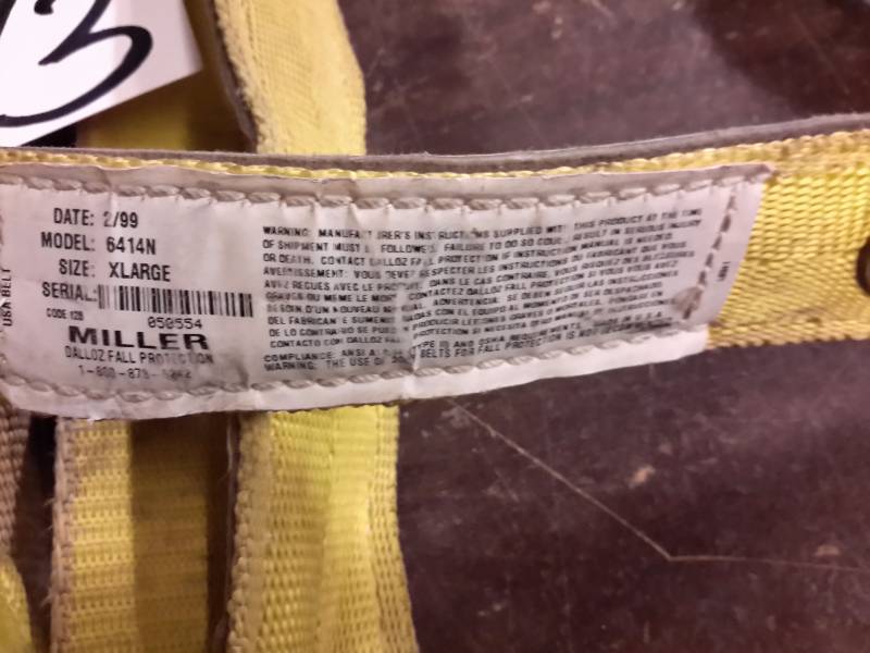 lot 93 image: 5, Miller, XLARGE, 6414N Safety Straps