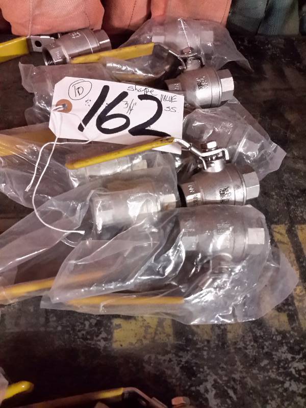 lot 162 image: 10, 34 in Sharp Stainless steel Valves