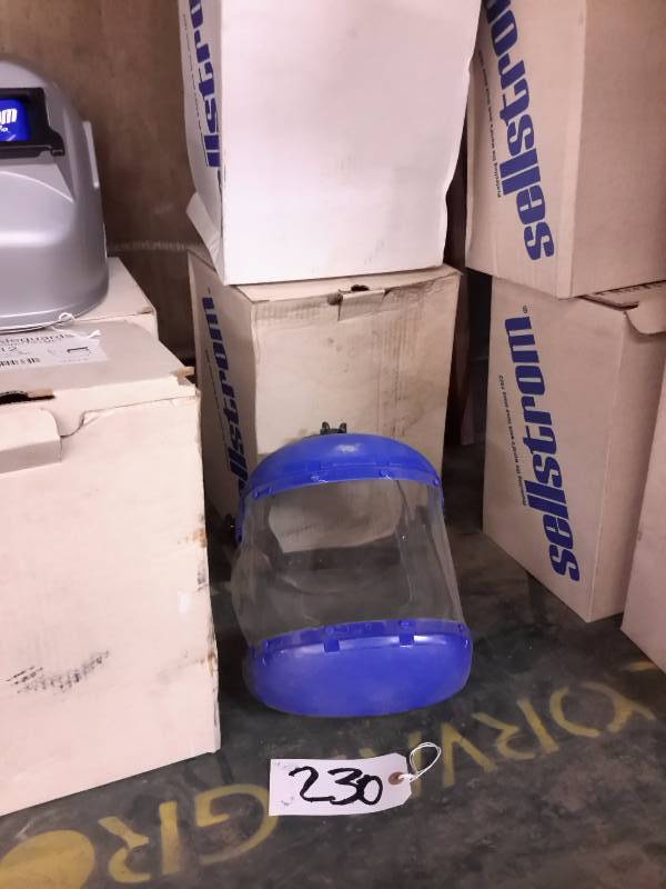 lot 230 image: 2, Sellstrom Face Shield Helmets