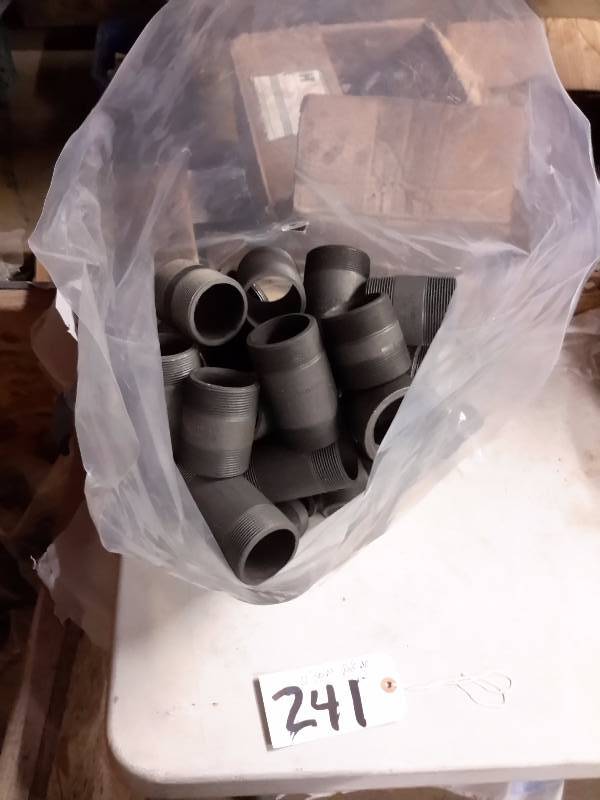 lot 241 image: Bag of 2in Nipples and Reducers
