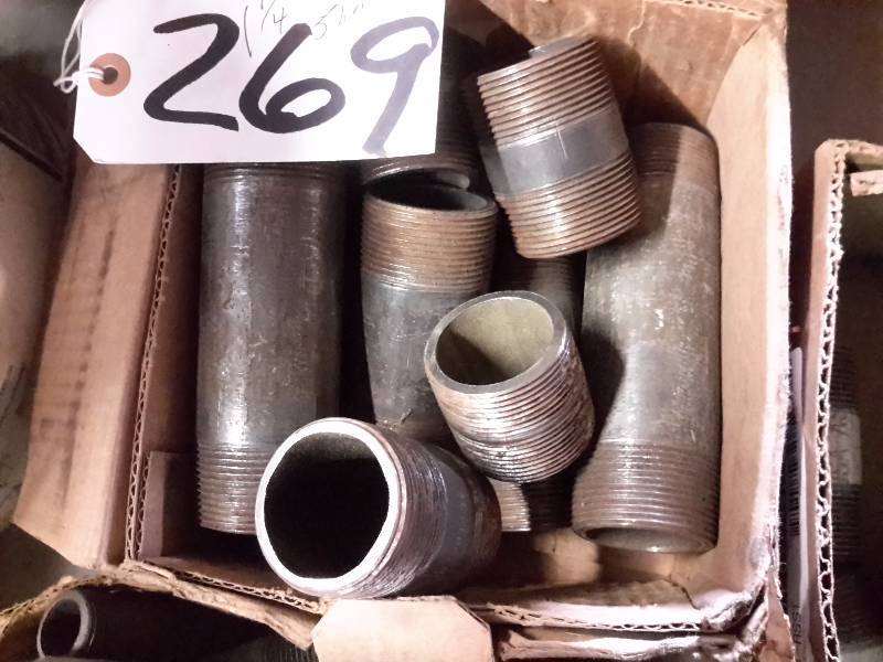 lot 269 image: Box of 1 14 in Nipples