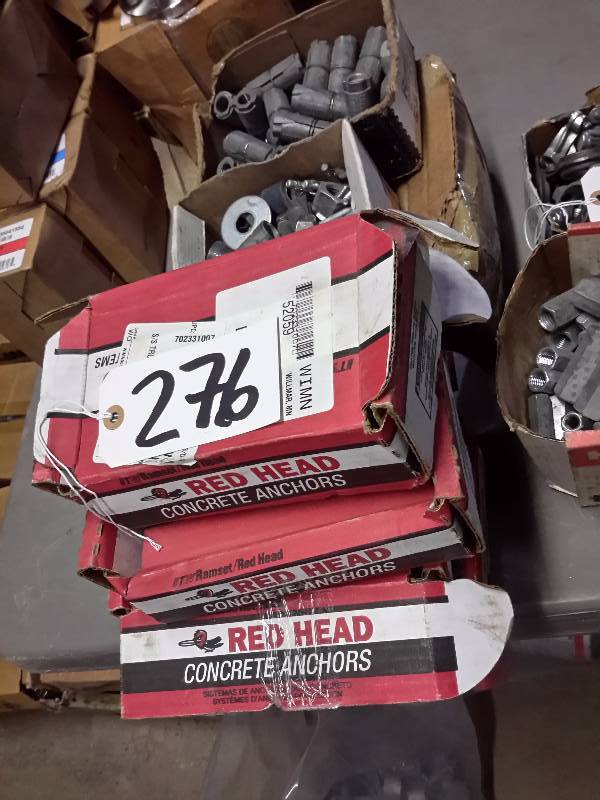lot 276 image: Lot of Misc. Cement Anchors.. See pictures and box tags