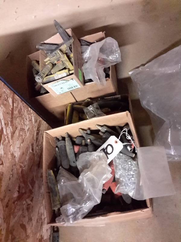 lot 290 image: 4 Boxes of Welding ends that have been cut off.. All different sizes.  Take em all.