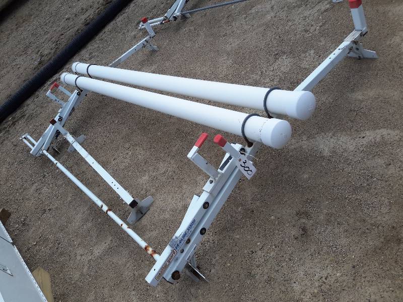 lot 300 image: Weather Guard EZ Glide Ladder Rack with PVC Storage Tubes