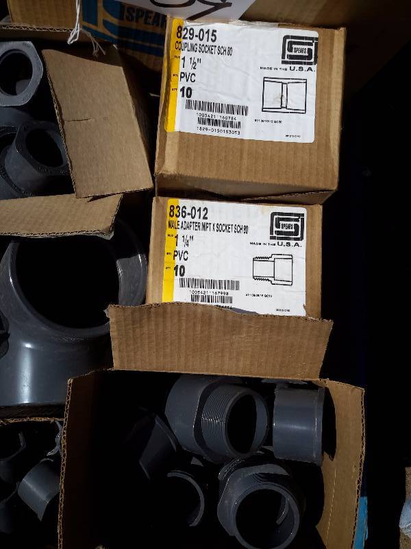 lot 309 image: Large lot of GREY PVC Fittings ETc
