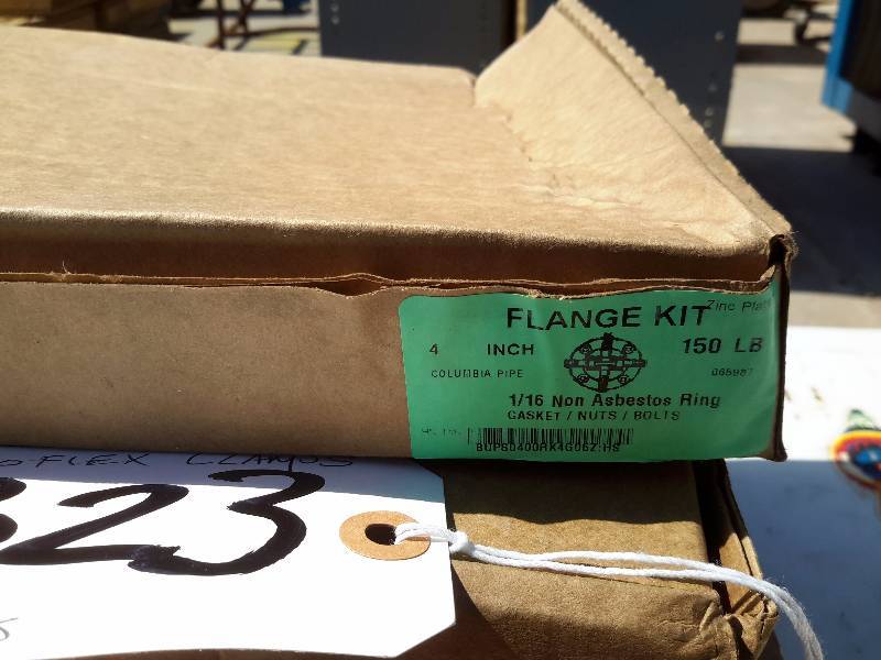 lot 323 image: 5, Flange Kits 2, 8 in Clamps
