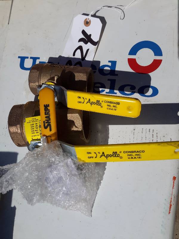 lot 324 image: 2 Apollo and 1 Sharpe Valves