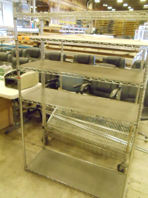 lot 96 image: NSF wire shelving unit. 48 x 18 x 72
