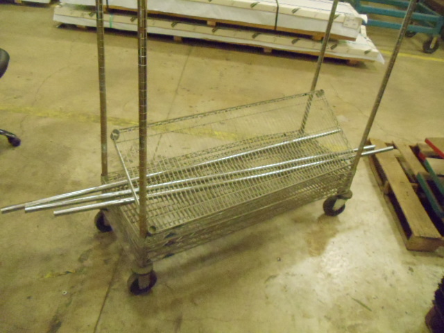 lot 97 image: NSF wire shelving unit. 48 x 18 x 72