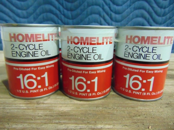 lot 98 image: (6) Homelite 2-cycle oil