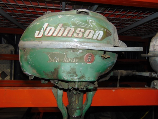 lot 138 image: Vintage Johnson Outboard Motor