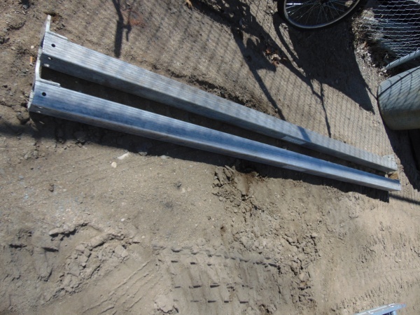 lot 160 image: (2) Aluminum Boat Lift Poles