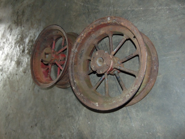 (2) Vintage Steel Wheels