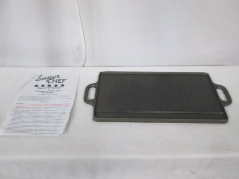 Alcove Unseasoned Cast Iron Reversible GrillGriddle