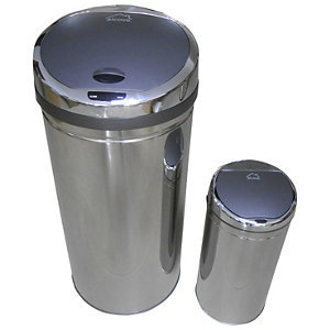 Alcove 13-Gal. and 2-Gal. Motion-Sensor Trash Cans