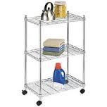 Alcove Chromed Steel Rolling Kitchen Cart