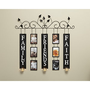 Alcove Faith, Family, Friends Photo Frame Wall Art