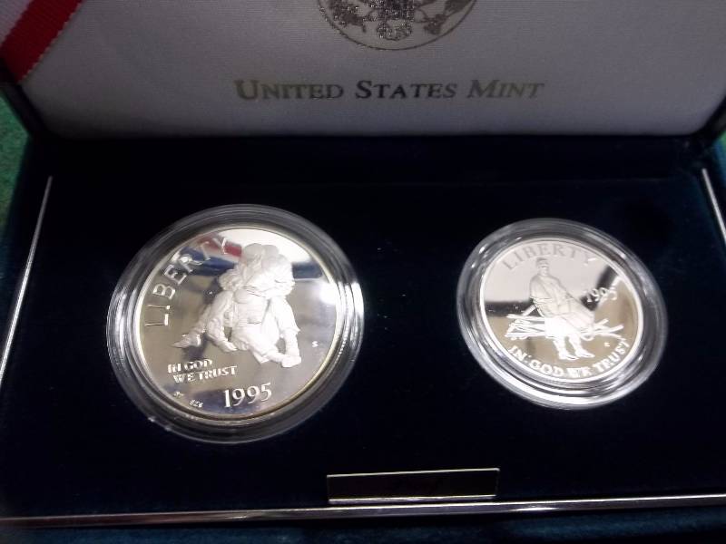 1995 Civil War Battlefield Commemorative Proof Coins