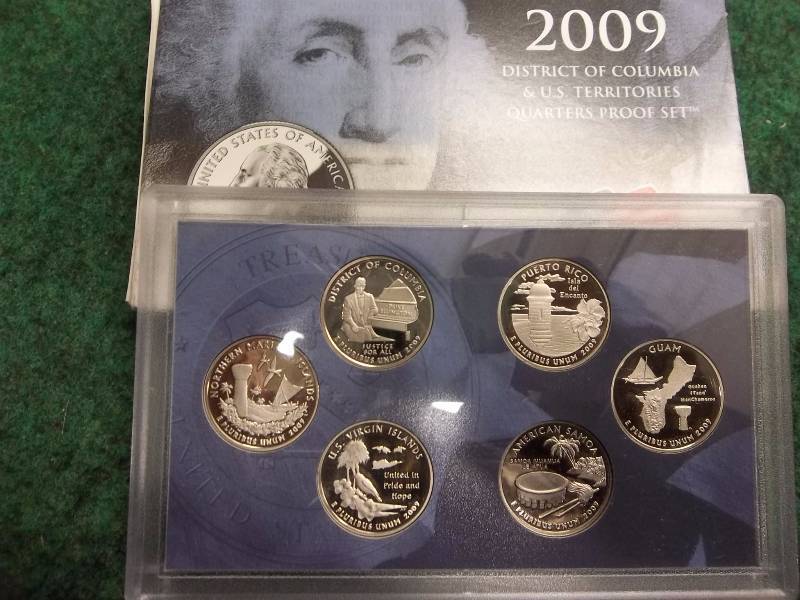 2009 US Mint State Quarters District Of Columbia & US Territories