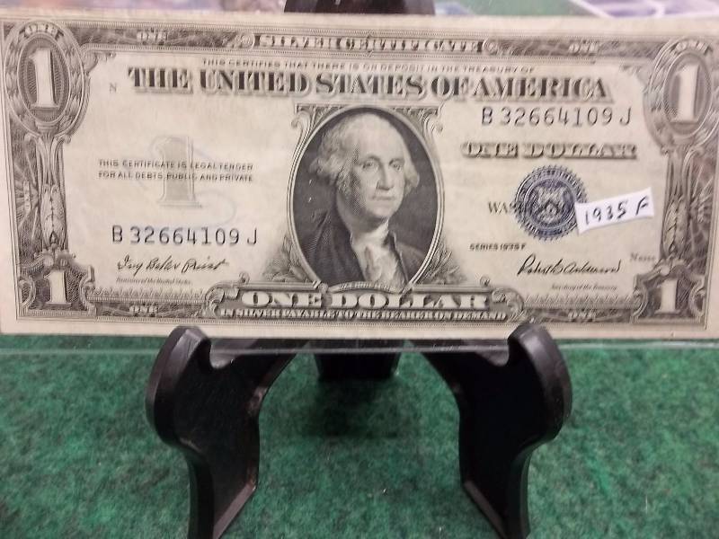 US $1 Silver Certificate Series 1935 F
