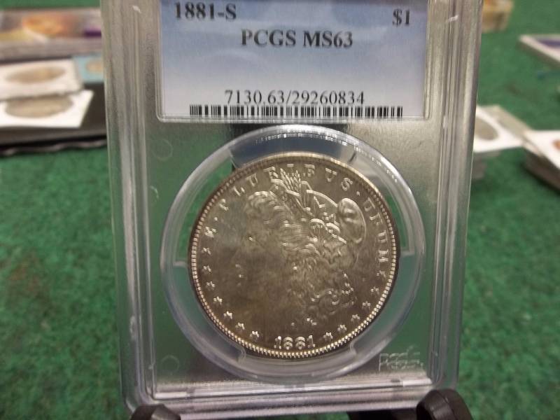 1881 S Morgan $1 PCGS MS63