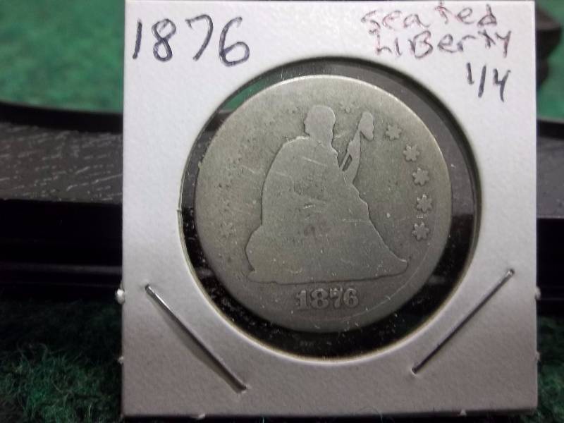 1876 Seated Liberty Quarter