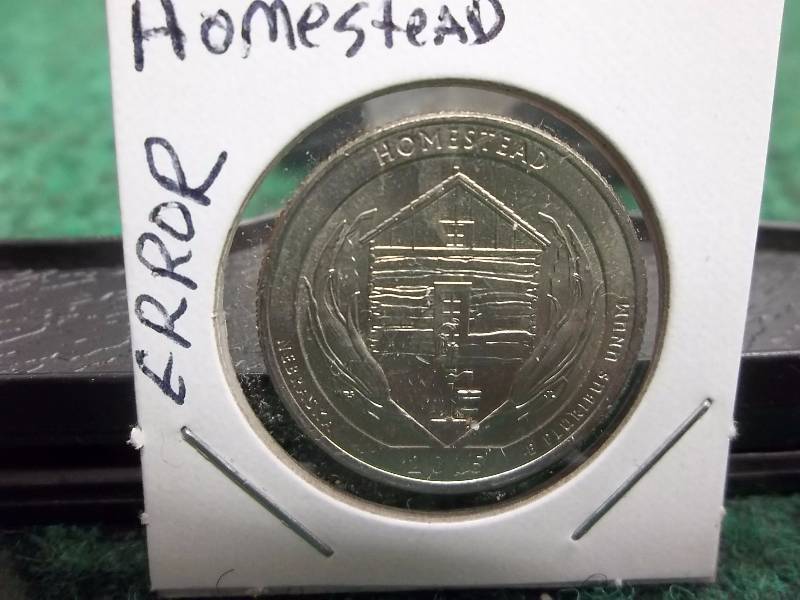 2015 Homestead Error Stamped Quarter Coins Currency Tokens K BID   1921211 