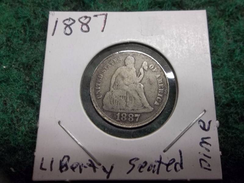 1887 Seated Liberty Dime