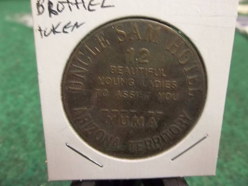 Brothel Token Uncle Sams Hotel Arizona Territory