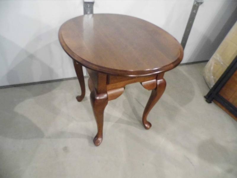 lot 2 image: Oval Side Table