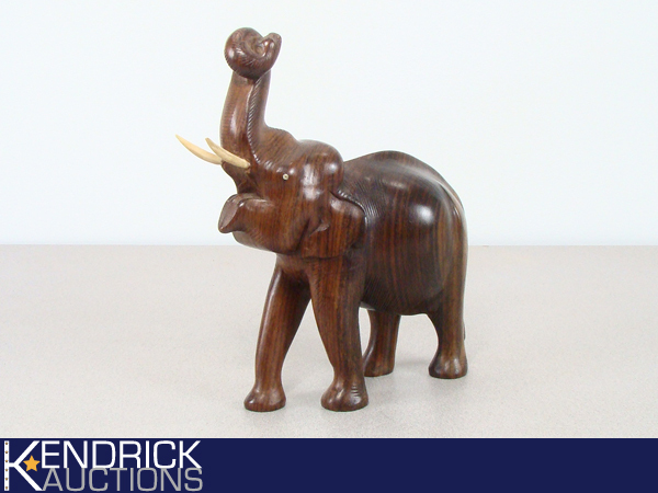lot 47 image: Exotic Wood Elephant Figure