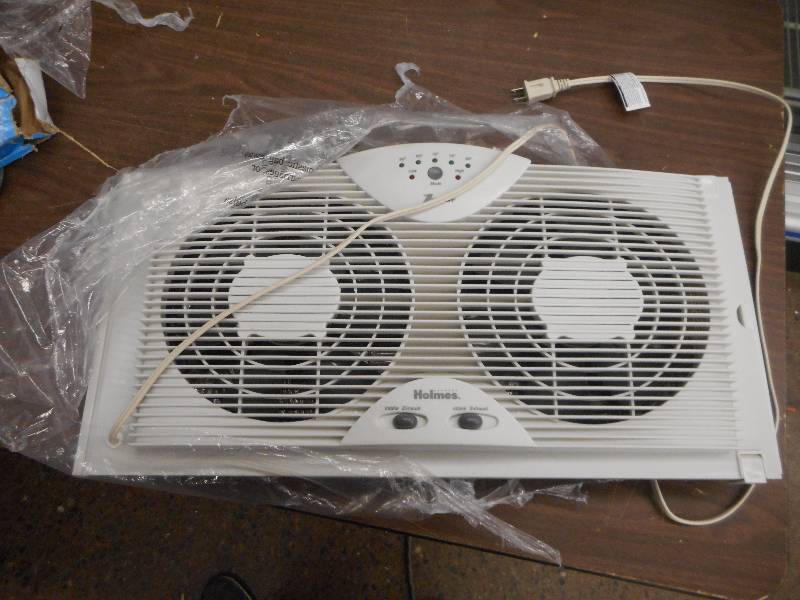 Holmes Twin Window fan with thermostat
