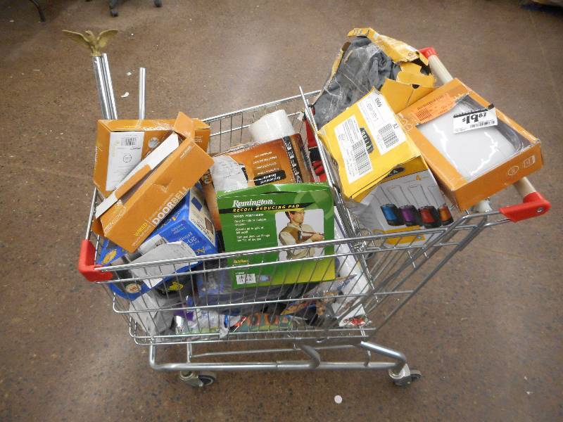 SHOPPING KART FULL OF RANDOM ITEMS