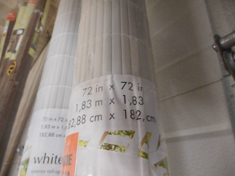 (2) Exterior Window Shade 72 x 72 White