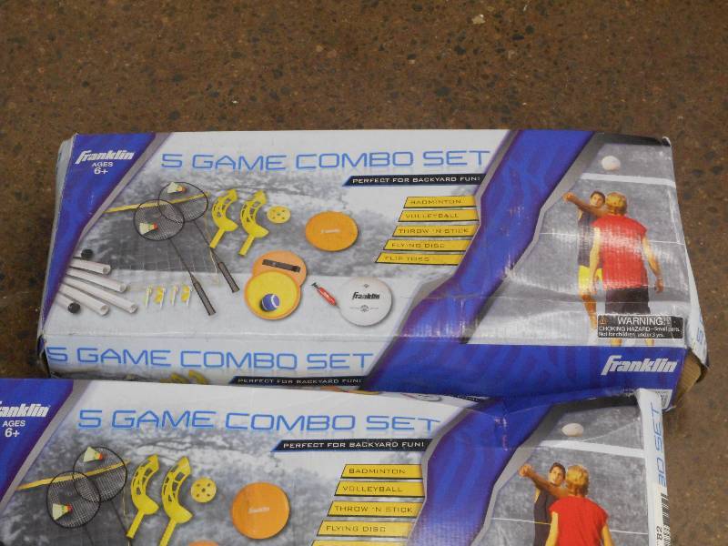 (3) FRANKLIN 5 PIECE GAME COMBO SET