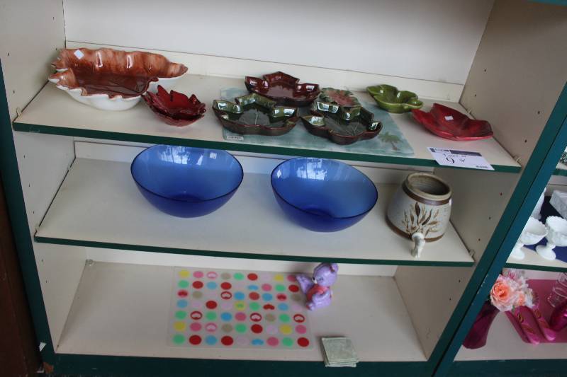 3-Shelf Lot of Ceramics, Glassware