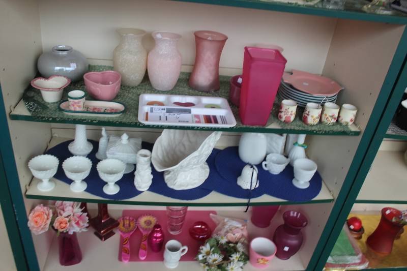 3-Shelf Lot of Ceramics, Glassware