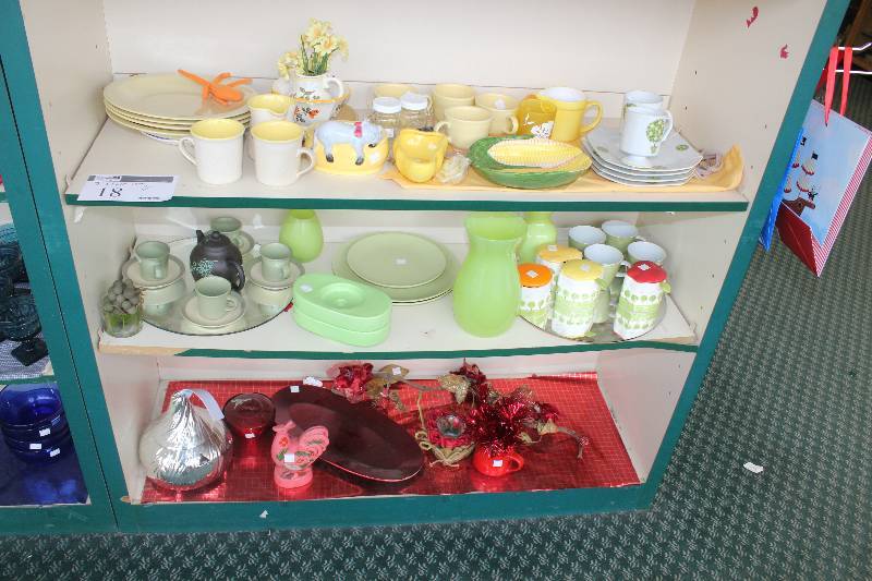 3-Shelf Lot of Ceramics