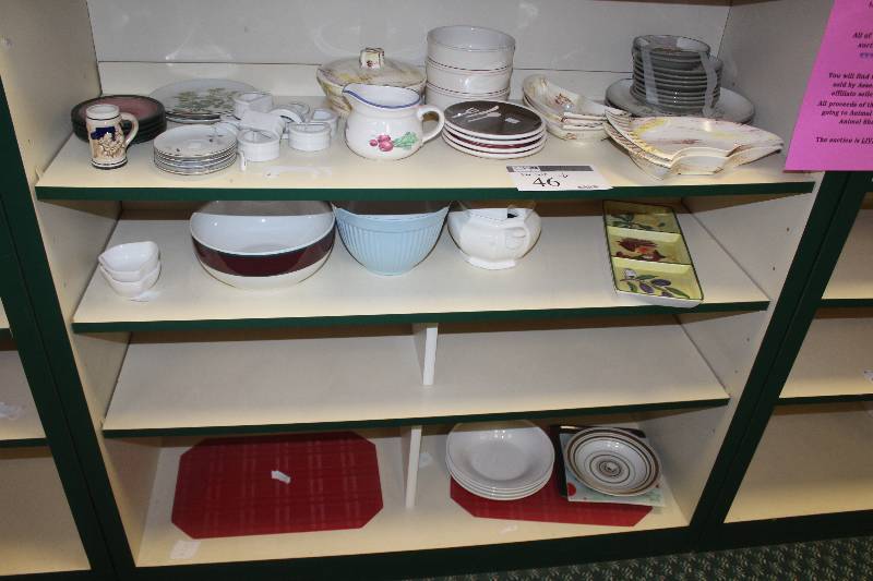 3-Shelf Lot of Ceramics