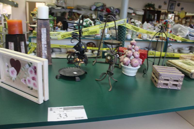 Top Shelf Lot of Home Decorations