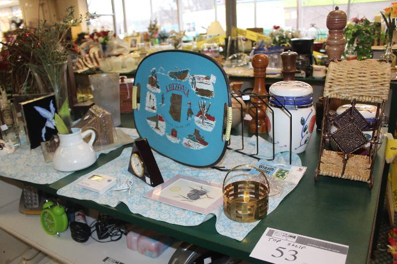 Top Shelf Lot of Home Decorations
