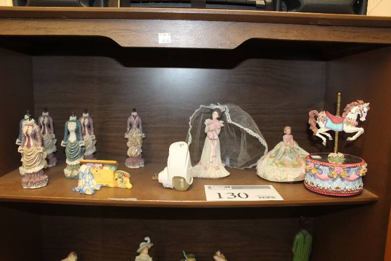 Shelf Lot of Home Decorations