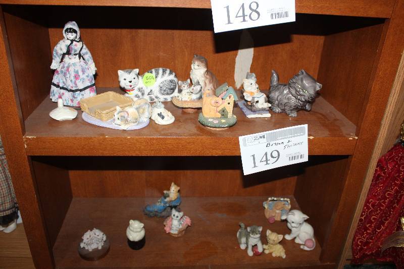 Bottom 2-Shelf Lot of Home Decorations