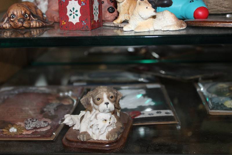 Shelf Lot of Home Decorations