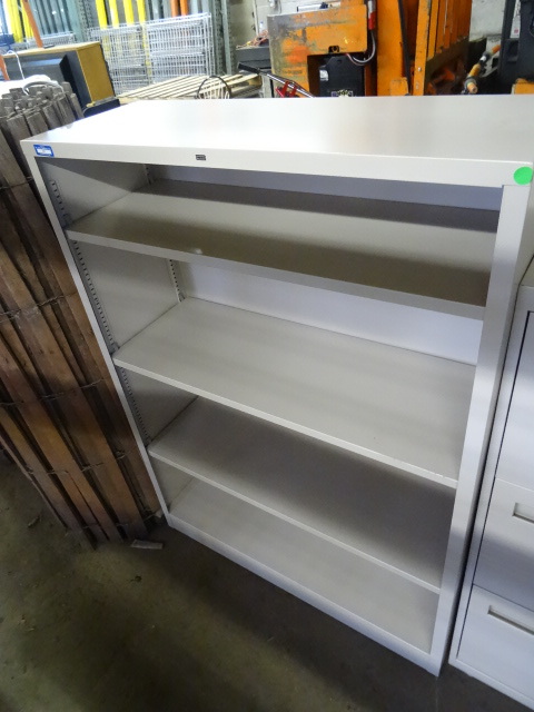 lot 63 image: Metal Book Shelf Adjustable Shelves
