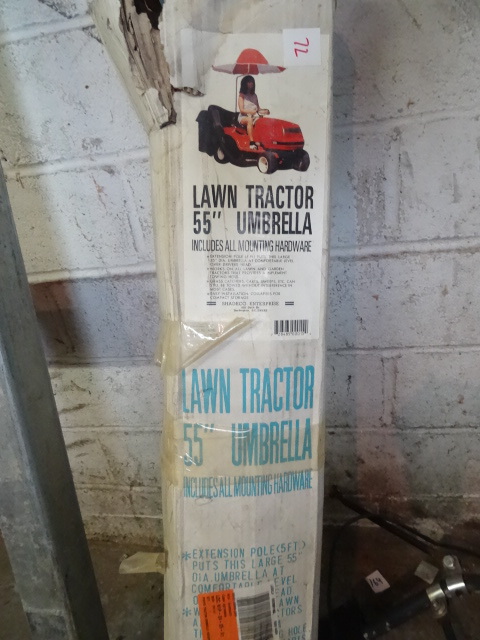 lot 72 image: 55 Lawn Tractor Umbrella